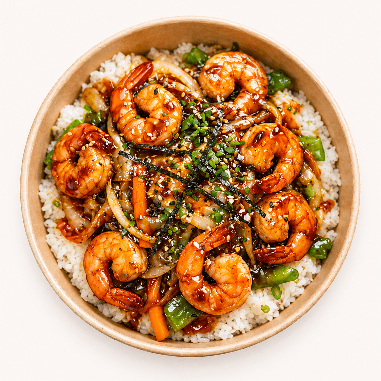 Donburi Impérial (Crevettes)