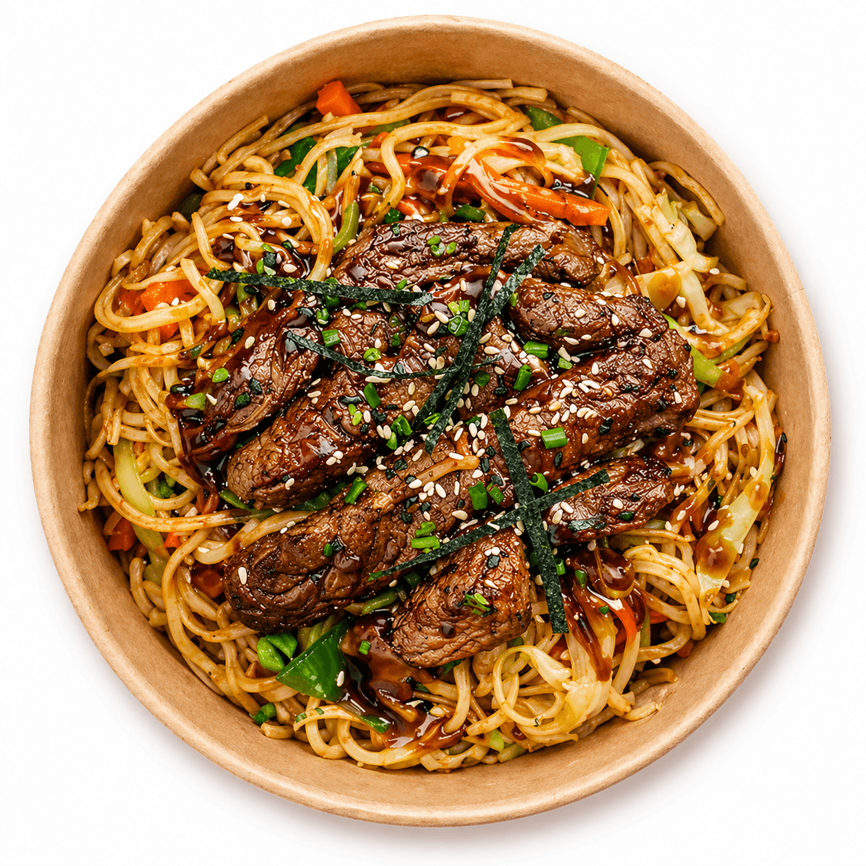 Yakisoba Gourmet (Bœuf mariné)