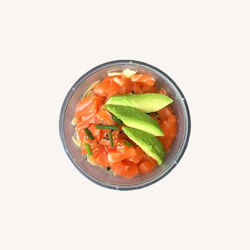 Tartare de Saumon avec Chou et Avocat