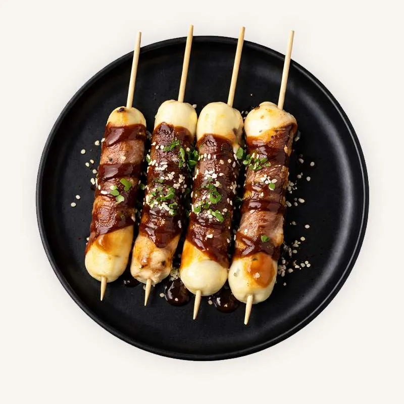 Brochettes Bœuf Fromage (4 pièces)